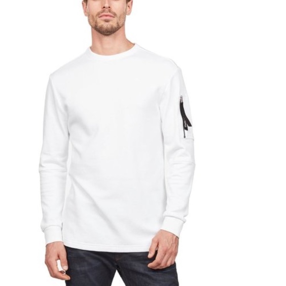 G-Star RAW Stalt zip pkt relaxed sweater - Picture 1 of 8